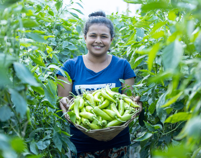 her family farm